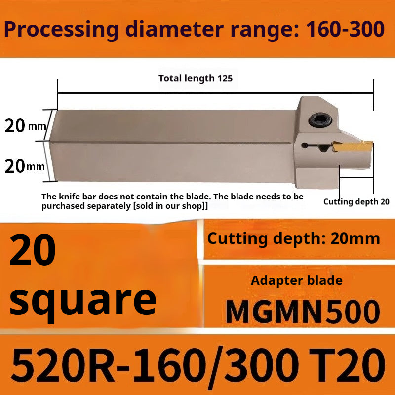 1015-End groove cutter CNC toolholder plane groove mghh320/425R cutter cutter groove cutter 345mm circular arc large depth of cut Shandong Denso Pricision Tools Co.,Ltd.